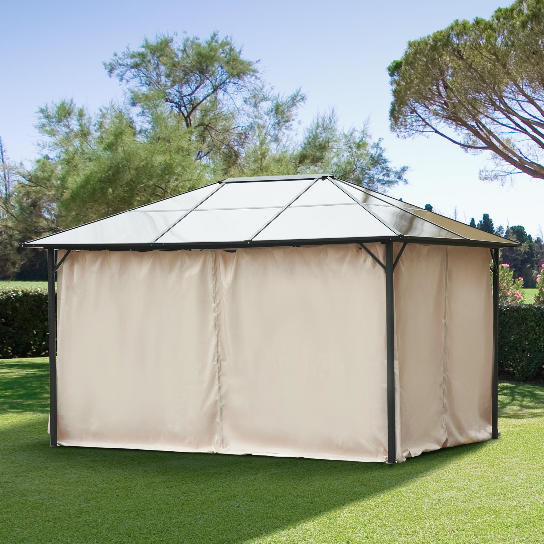 4 Pack Gazebo Replacement Sidewalls Privacy Panel for 3 x 4m Gazebo Outsunny - Gazebos from Unbranded