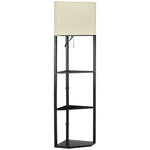 Corner Floor Lamp with Shelves, Modern Standing Lamps for Living Room Bedroom - Lamp from Unbranded