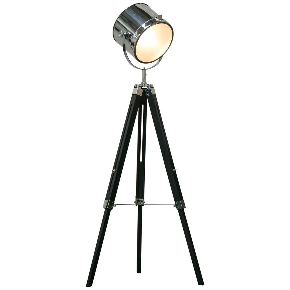 Industrial Style Adjustable Tripod Floor Lamp, Searchlight Reading Lamp - Lamp from Unbranded