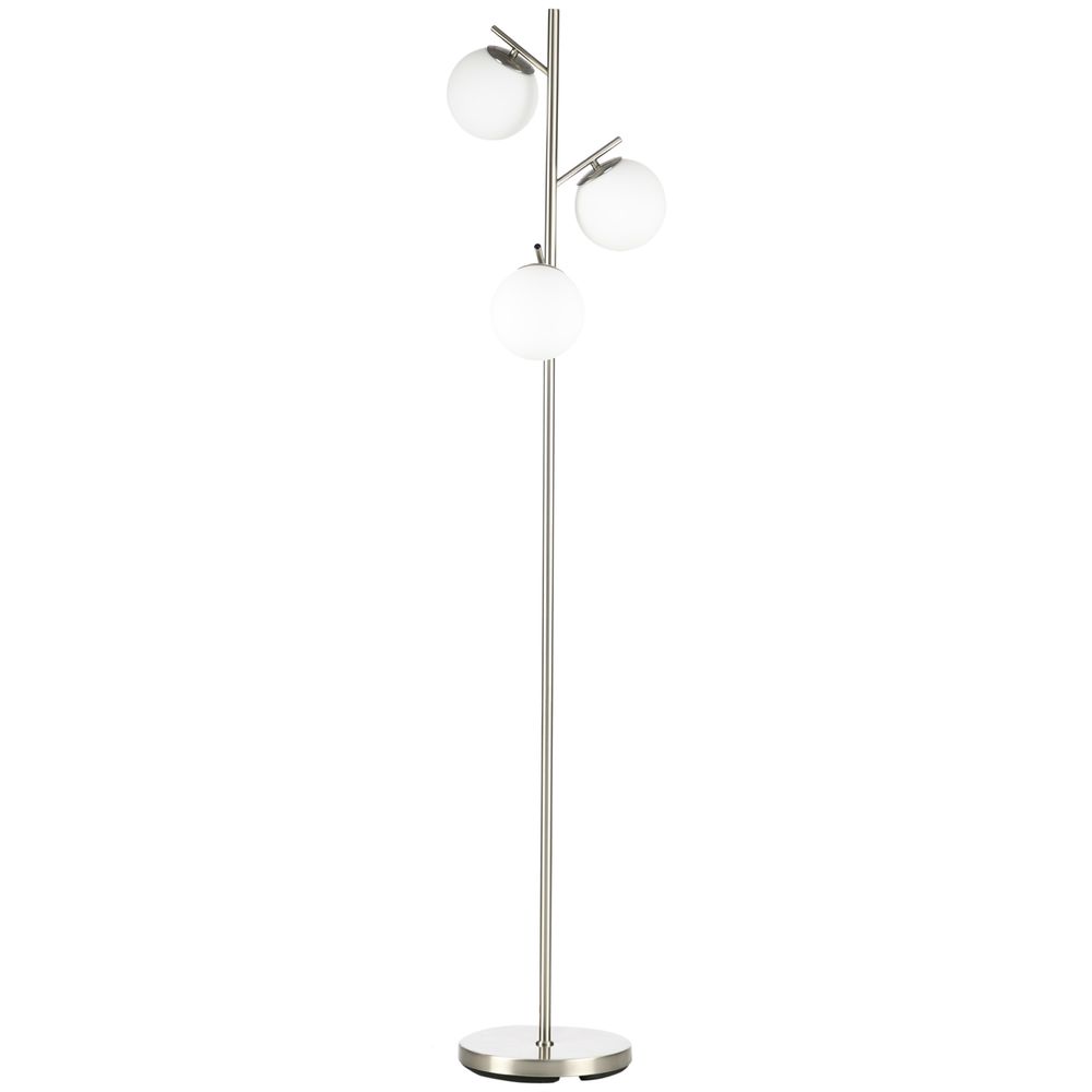 Modern Floor Lamp for Living Room Bedroom, 3 Light Tree Standing Lamp, Silver - Lamp from Unbranded