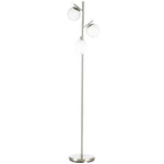 Unbranded Modern Floor Lamp for Living Room Bedroom, 3 Light Tree Standing Lamp, Silver - Uncategorized Lamp