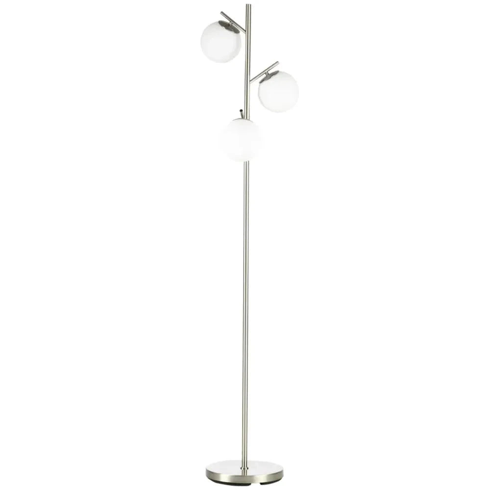 Unbranded Modern Floor Lamp for Living Room Bedroom, 3 Light Tree Standing Lamp, Silver - Uncategorized Lamp