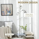 Unbranded Modern Floor Lamp for Living Room Bedroom, 3 Light Tree Standing Lamp, Silver - Uncategorized Lamp