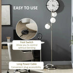 Unbranded Modern Floor Lamp for Living Room Bedroom, 3 Light Tree Standing Lamp, Silver - Uncategorized Lamp