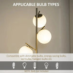 Unbranded Modern Floor Lamp for Living Room Bedroom, 3 Light Tree Standing Lamp, Silver - Uncategorized Lamp