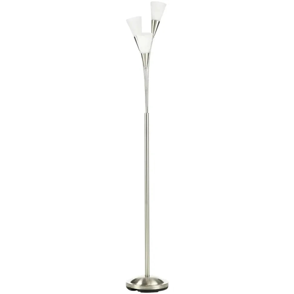 Modern Floor Lamp for Living Room Bedroom, 3 Light Upright Standing Lamp by Unbranded