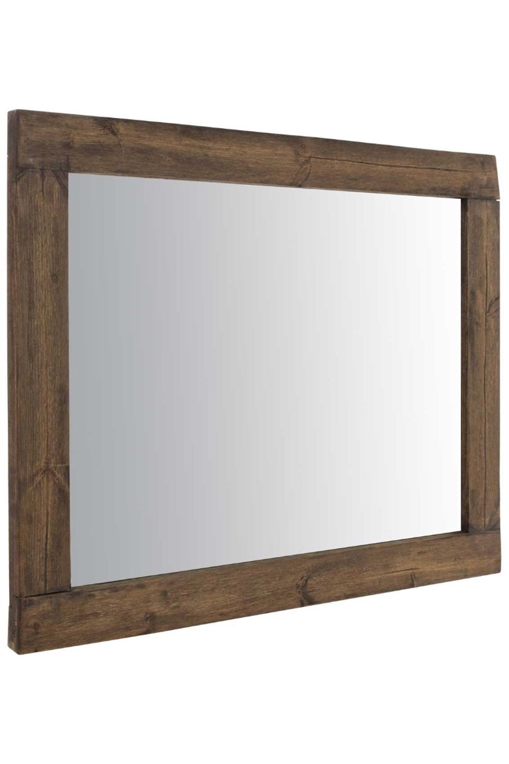 Farmhouse Natural Wood Mirror - Mirror from Unbranded