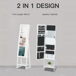 Unbranded Freestanding Jewellery Storage Armoire 2 Mirrors Drawers Hooks Lights - Mirror