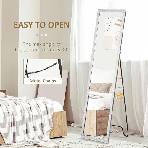 Full Length Mirror Free Standing Dressing Mirror for Bedroom, Living Room - Mirror from Unbranded