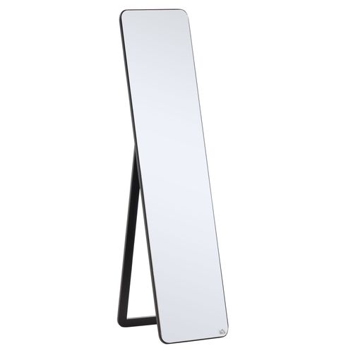 Full Length Mirror Free Standing or Wall Mount Dressing Bedroom Black - Mirror from Unbranded