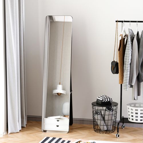 Full Length Mirror Free Standing or Wall Mount Dressing Bedroom Black - Mirror from Unbranded