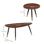 Nesting Coffee Tables Set of 2 Stackable End Tables Sofa Side Desk Home Office by Unbranded