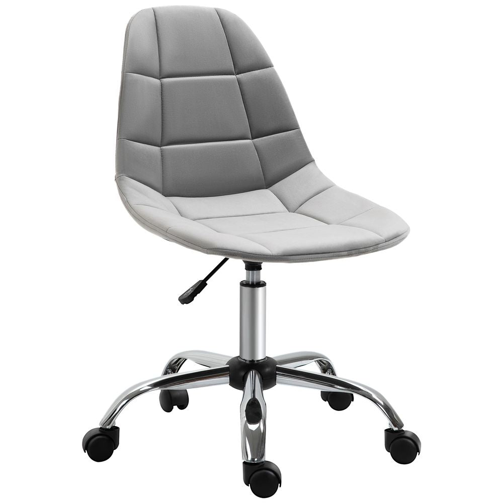 Ergonomic Office Chair with Adjustable Height for Home Office, Grey Vinsetto - Office Chair from Unbranded