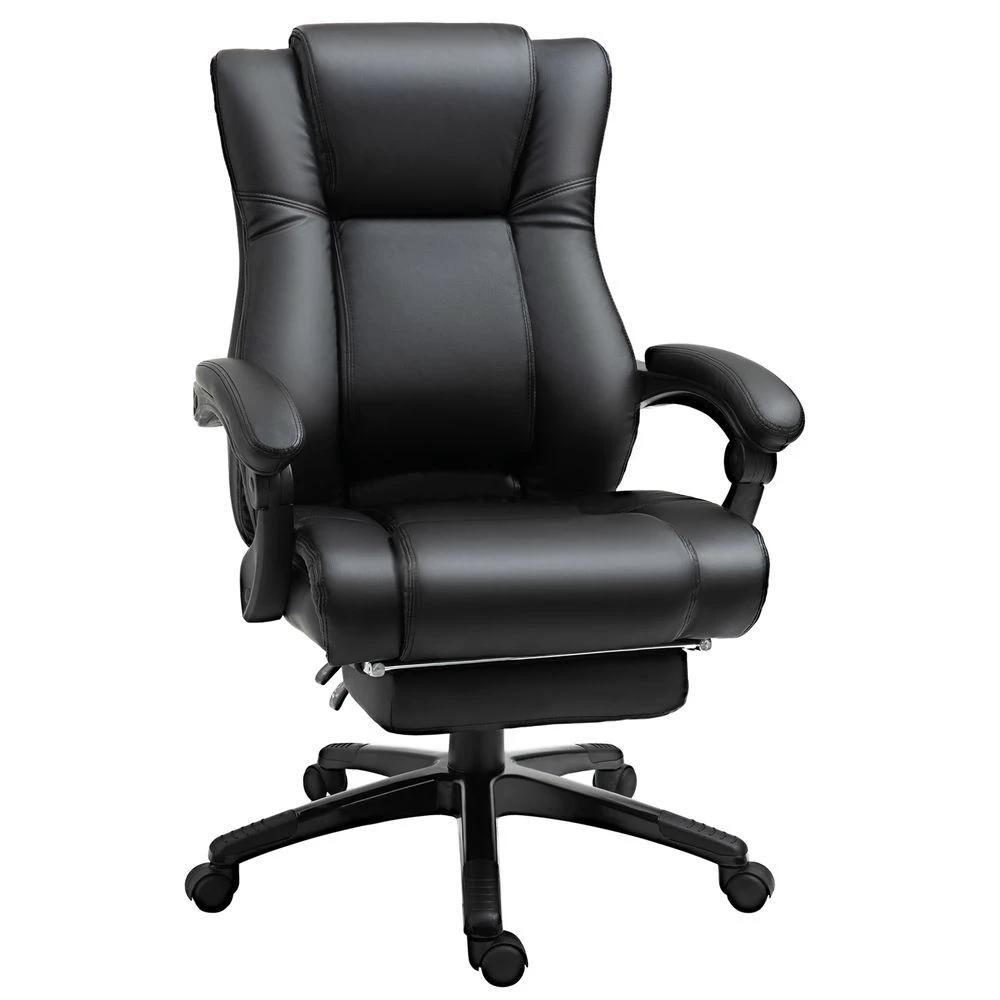 Unbranded Executive Home Office Chair High Back Recliner, w/ Foot Rest, Black Vinsetto - Office Chair