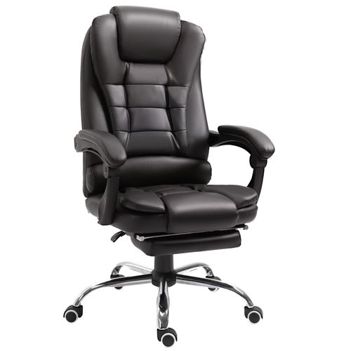 High Back Executive Office Chair Reclining Computer Chair w/ Swivel Wheel Brown - Office Chair from Unbranded