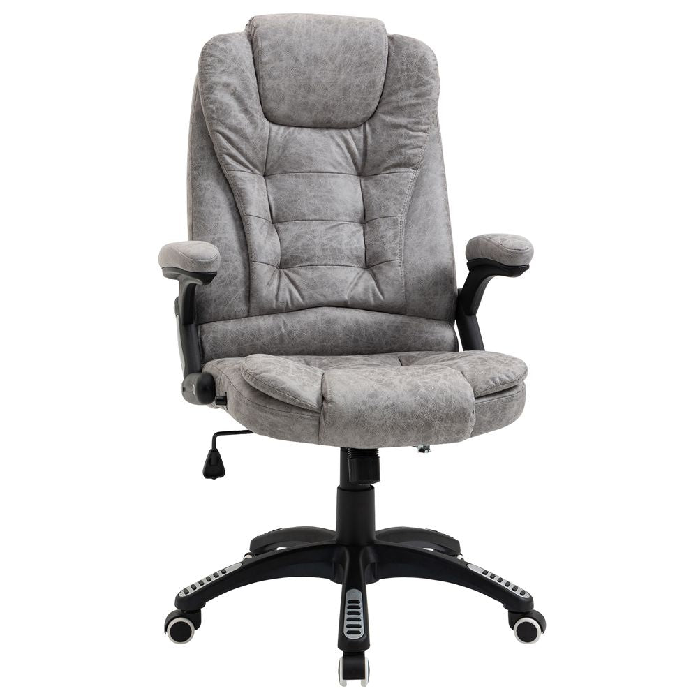 High Back Home Office Chair Computer Desk Chair w/ Arms Swivel Wheels Grey - Office Chair from Unbranded