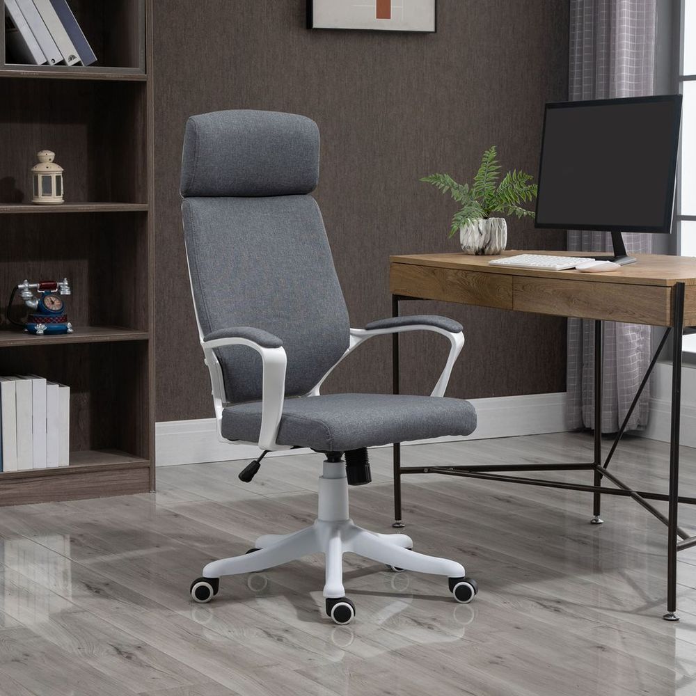 High Back Swivel Office Chair with Lumbar Back Support, Adjustable Height - Office Chair from Unbranded