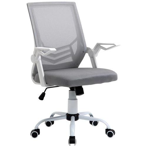 Unbranded Mesh Swivel Office Chair Task Computer Chair w/ Lumbar Support, Grey Vinsetto - Office Chair