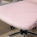 Office Chair Luxury Velour Diamond Tufted Padded Ergonomic 360 Swivel Pink - Office Chair from Unbranded