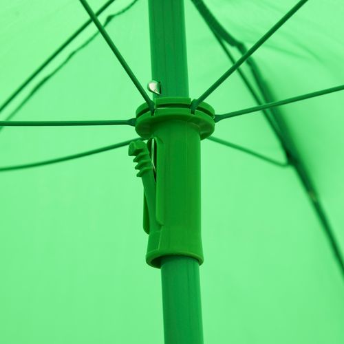 Foldable Patio Kids Metal Picnic Table w/ Frog Umbrella Green 4-piece - Picnic Tables from Unbranded