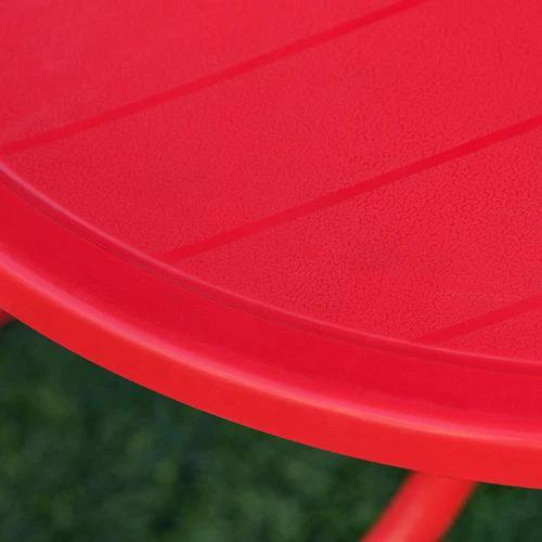 Kids Folding Picnic Table Chair Set Ladybug Pattern Outdoor by Unbranded