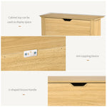 12-Shoe Storage Cabinet 4 Shelves 2 Drawers Tabletop 4 Legs Brown - Shoe Storage from Unbranded