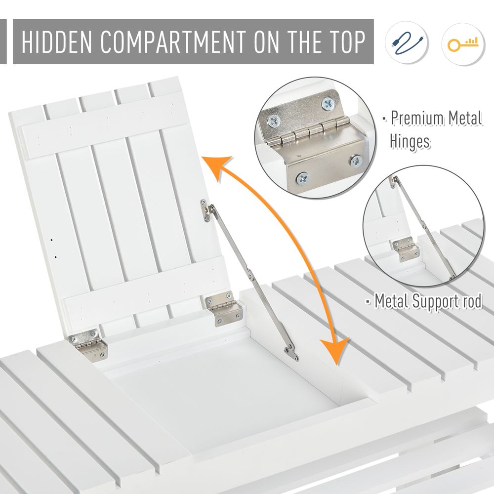 3-Tier Open Shoe Rack Hidden Storage Wood Frame Wide Shelves White - Shoe Storage from Unbranded