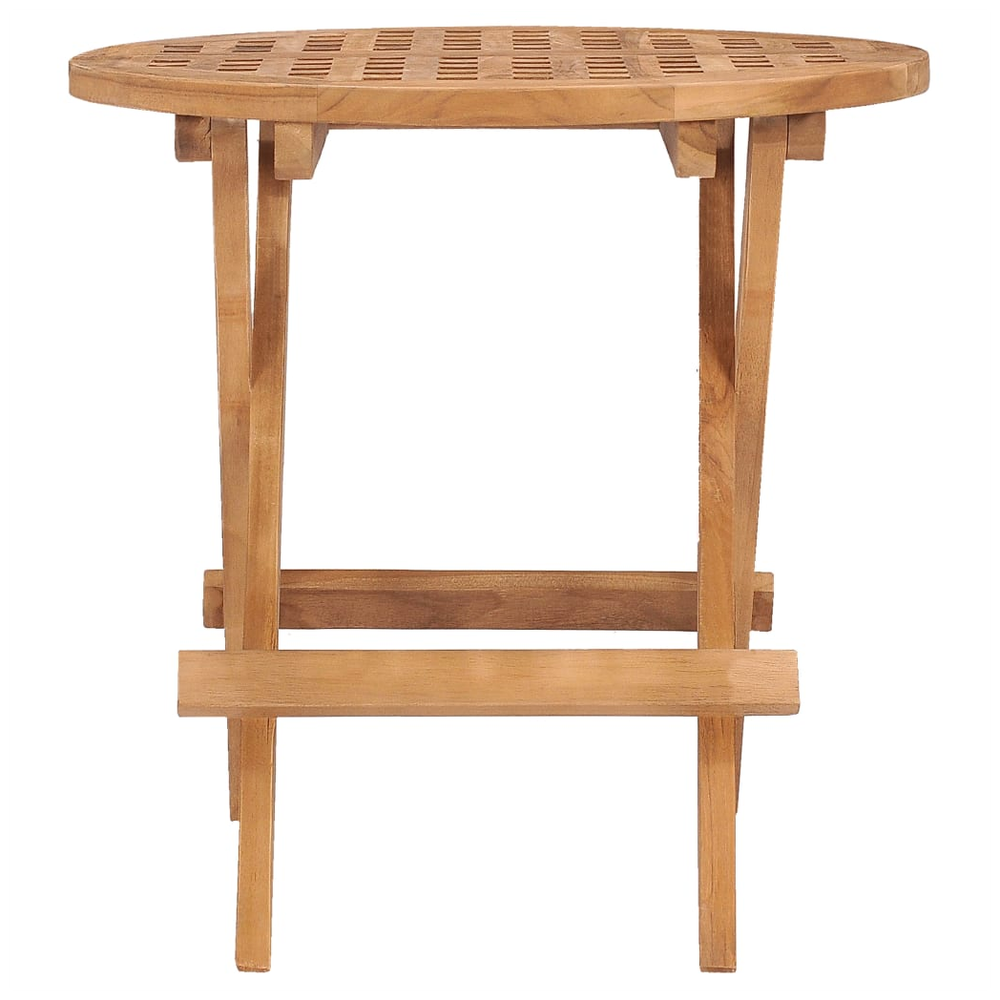 Folding Garden Table vidaXL 50x50x50 cm Solid Teak Wood - Garden Table from vidaXL
