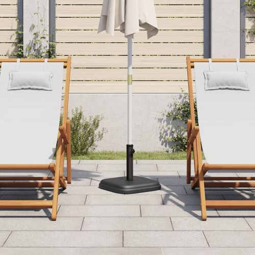 vidaXL Parasol Base 11 kg Square for Ø32/35/38 mm Poles with Concrete Fill for Outdoor Umbrella Stability - Home Symphony