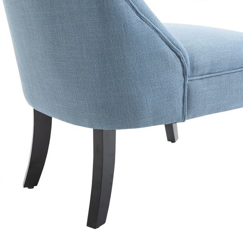 Fabric Single Sofa Dining Chair Upholstered W/ Pillow Solid Wood Leg Living Room - Home Symphony