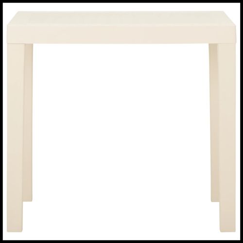 vidaXL Garden Table White 79x65x72 cm Plastic - Home Symphony
