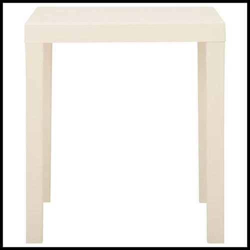 vidaXL Garden Table White 79x65x72 cm Plastic - Home Symphony