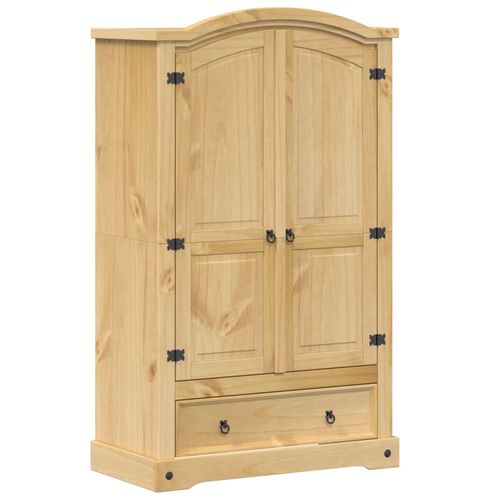 vidaXL Wardrobe Corona 101x52x170 cm Solid Wood Pine - Home Symphony