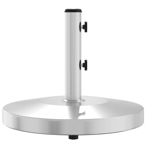 vidaXL Parasol Base 25 kg Round with Stainless Steel Shell for Outdoor Umbrellas - Home Symphony