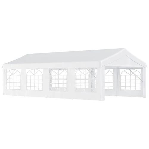 8m Gazebo Garden Marquee Canopy Party Carport Shelter White Outsunny by Unbranded