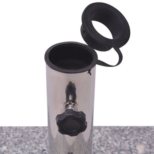 Granite Parasol Base Umbrella Holder 20kg with Dual Adapters for Outdoor Patio Use - Home Symphony