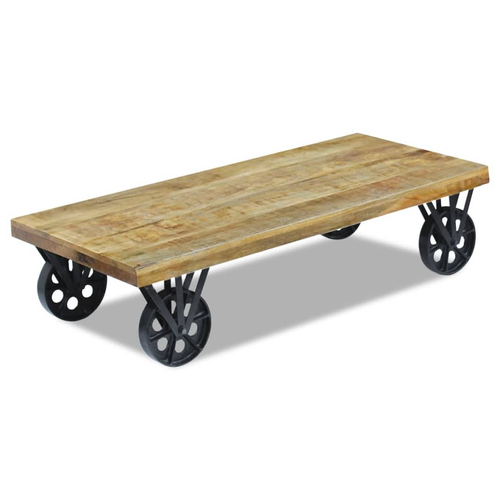 vidaXL Coffee Table Mango Wood 120x60x30 cm - Home Symphony