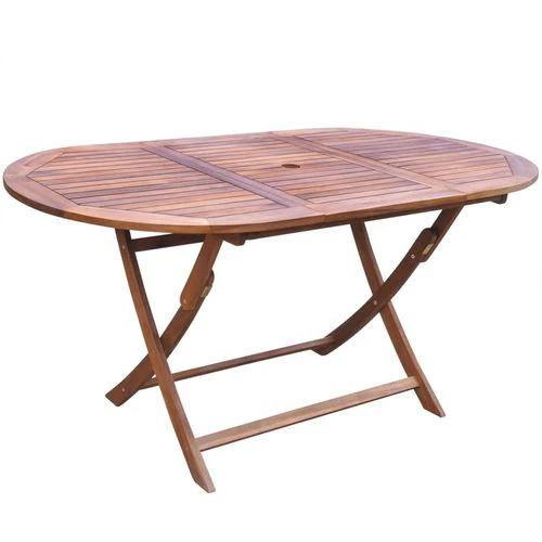 vidaXL vidaXL 9 Piece Outdoor Dining Set with Cushions Solid Acacia Wood - Garden Set