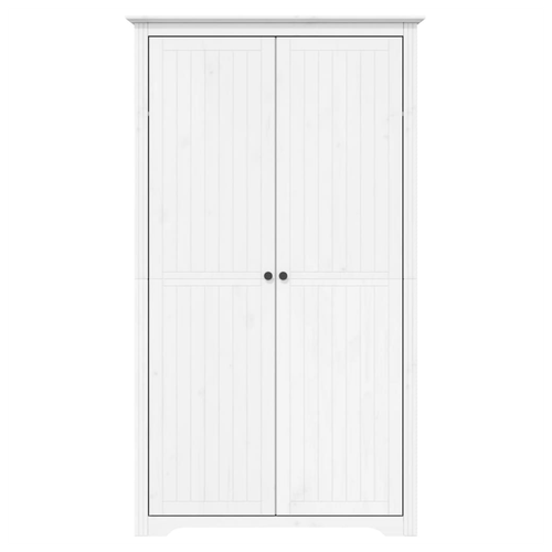 vidaXL Solid Pine Wood Wardrobe 101x52x176.5 cm French Style Spacious Storage for Bedroom - Home Symphony