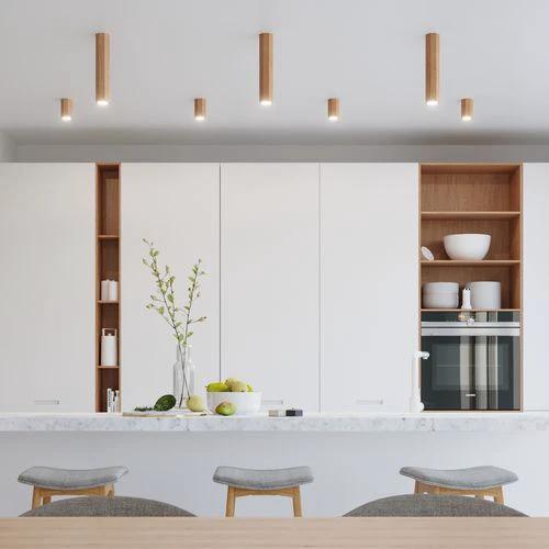 Ceiling lamp wood Zake Scandinavian Design GU10 by Sollux Lighting