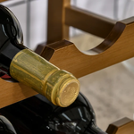 Unbranded Bamboo Wine Rack for 16 Bottles 43x38x23.5 cm with 4-Tier Display for Wine Enthusiasts and Home Decor - Wine Rack