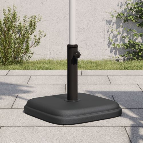 vidaXL Parasol Base 11 kg Square for Ø32/35/38 mm Poles with Concrete Fill for Outdoor Umbrella Stability - Home Symphony