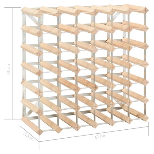 Rustic Solid Pinewood Wine Rack for 42 Bottles with 4 Tiers for Wine Enthusiasts, ideal for stylish wine storage.