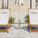 vidaXL Parasol Base 25 kg Round with Stainless Steel Shell for Outdoor Umbrellas - Home Symphony