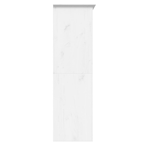 vidaXL Wardrobe BODO White 151.5x52x176.5 cm Solid Wood Pine - Home Symphony
