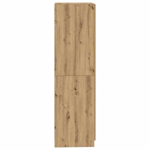 vidaXL Wardrobe Artisan Oak 90x52x200 cm Engineered Wood - Home Symphony