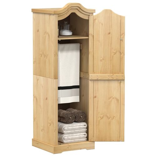 vidaXL Wardrobe Corona 55x52x170 cm Solid Wood Pine - Home Symphony
