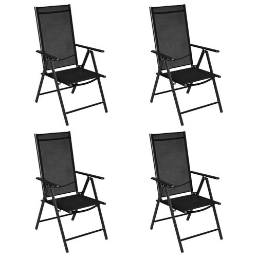 vidaXL 5 Piece Garden Dining Set with Adjustable Chairs for Outdoor Entertaining - Home Symphony