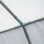 Unbranded 8m Gazebo Garden Marquee Canopy Party Carport Shelter White Outsunny - Gazebos