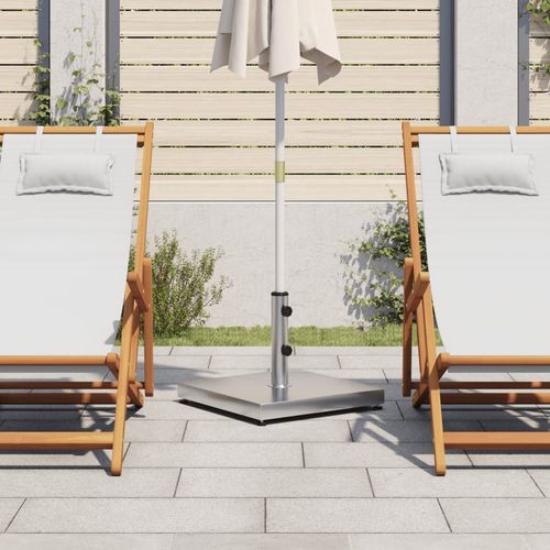 vidaXL Parasol Base 28 kg Square for Ø32/38/48 mm Poles with Durable Concrete Fill for Outdoor Umbrellas - Home Symphony